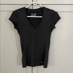 Under Armour Women's Charcoal V-Neck Tee